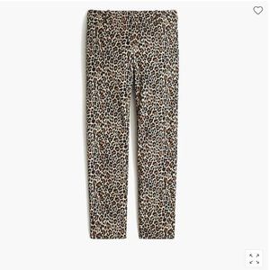 NWT Leopard-print Winnie pant in stretch cotton, size 10